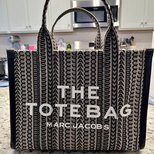 Marc Jacobs Monochrome Patterned Tote Bag